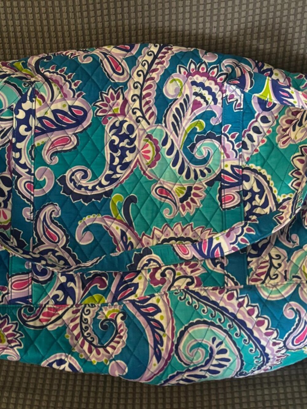 Vera Bradley Turquoise Swirls Travel Bag